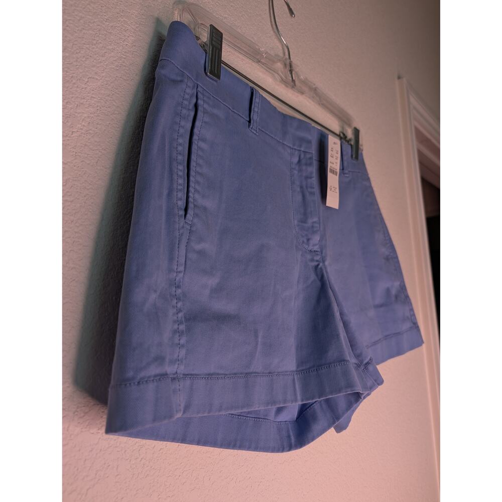 J. Crew NWT 4" Stretch Chino Shorts Blue 4 Preppy Coastal Summer Capsule - Picture 3 of 8